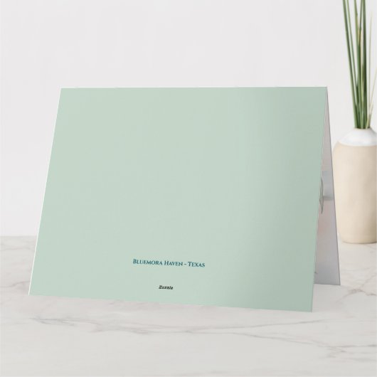 Watercolor Mermaid by Lighthouse Shore カード (裏面)