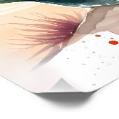 Watercolor Mermaid by Lighthouse Shore ポスター (コーナー)