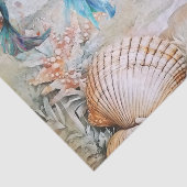 Watercolor Mermaids for Oyster Shells Decoupage 薄葉紙 (詳細)