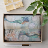 Watercolor Mermaids for Oyster Shells Decoupage 薄葉紙 (ギフト)