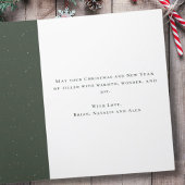 Watercolor Merry Christmas Nativity Ornament シーズンカード