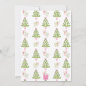 Watercolor Merry & Mahjong Christmas Tree Party 招待状 (裏面)