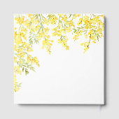 Watercolor Mimosa First Communion Guest Book ゲストブック (裏面)