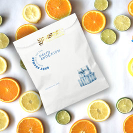 Watercolor minimalist baby shower boy フェイバーバッグ