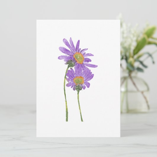 Watercolor Minimalist Botanical Art 招待状 (スタンド正面)