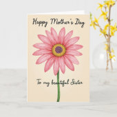 Watercolor Moms Day Bloom Card カード (黄色い花)