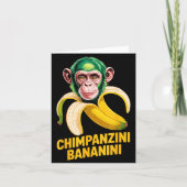 Watercolor Monkey Meme Italian Brainrot Chimpanzin カード (正面)