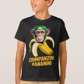 Watercolor Monkey Meme Italian Brainrot Chimpanzin Tシャツ (正面)