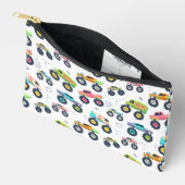 Watercolor Monster Car Trucks kids アクセサリーポーチ (見開き)