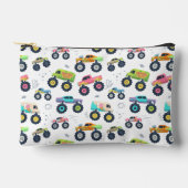 Watercolor Monster Car Trucks kids アクセサリーポーチ (正面)