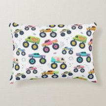 Watercolor Monster Car Trucks kids