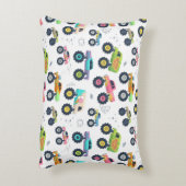 Watercolor Monster Car Trucks kids アクセントクッション (裏面(縦))