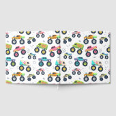 Watercolor Monster Car Trucks kids ゲストブック (全面)