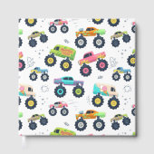 Watercolor Monster Car Trucks kids ゲストブック (正面)