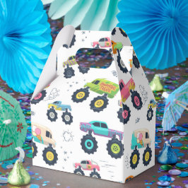 Watercolor Monster Car Trucks kids フェイバーボックス