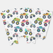 Watercolor Monster Car Trucks kids フェイバーボックス (見開き)