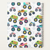 Watercolor Monster Car Trucks kids プランナー手帳 (裏面)