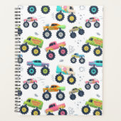 Watercolor Monster Car Trucks kids プランナー手帳 (正面)