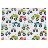 Watercolor Monster Car Trucks kids ラージペーパーバッグ (正面)
