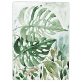 Watercolor Monstera Leaves Tropical Greenery クリップボード (裏面)