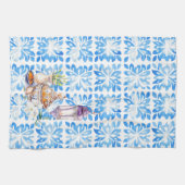 Watercolor Moroccan Food Kitchen Towels キッチンタオル (横)