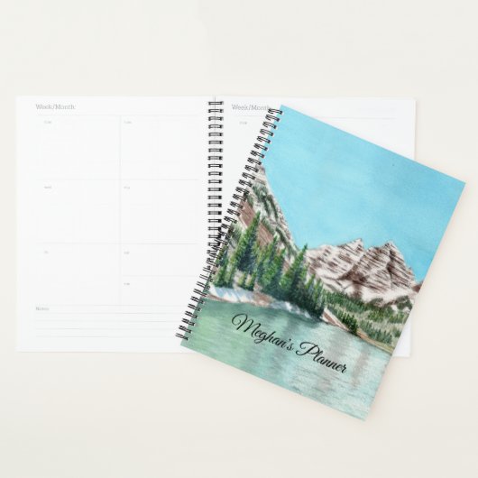 Watercolor mountain art planner プランナー手帳 (ディスプレー)