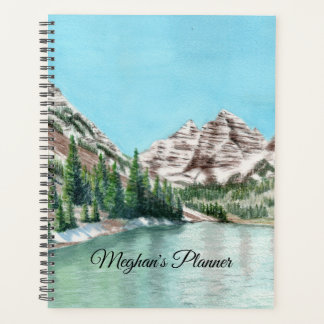 Watercolor mountain art planner プランナー手帳