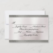 Watercolor Mountain & Ribbon 出欠カード (裏面)