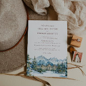 Watercolor Mountain | Whistler BC Wedding 招待状