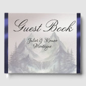 Watercolor Mountains Wedding Medium ゲストブック (正面)