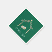 Watercolor Nativity  スタンダードカクテルナプキン (角)