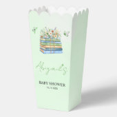 Watercolor New Chapter Begins green baby shower フェイバーボックス (正面)