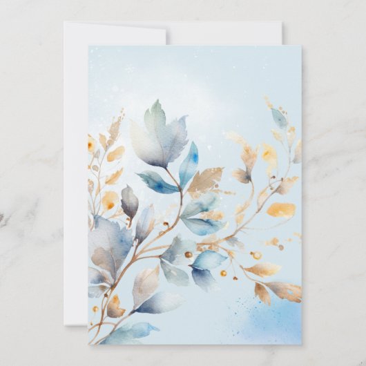 Watercolor New Year's Eve Party  招待状 (裏面)