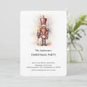 Watercolor Nutcracker Christmas Party  招待状 (スタンド正面)