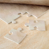 Watercolor Ocean Beach with Curled Paper ジグソーパズル (側面)