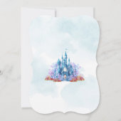 Watercolor Ocean Castle Under the Sea Birthday 招待状 (裏面)
