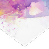 Watercolor Ocean Dolphins Tropical Flowers テーブルクロス (アングル)