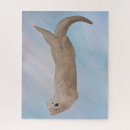 Watercolor Ocean Sea Otter ジグソーパズル