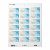 Watercolor Ocean White Turtle ラベル (フルシート)