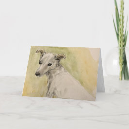 Watercolor of Chihuahua on Greeting Card サンキューカード