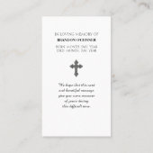 Watercolor of Paris  Blue Red Yellow Prayer Card 名刺 (裏面)