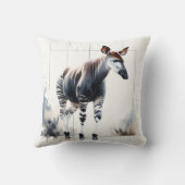 Watercolor Okapi AREF285 - Watercolor クッション (裏面)