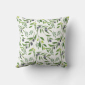 Watercolor Olive  クッション (裏面)