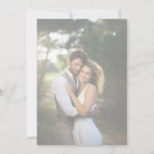 Watercolor Olive Branch Photo Wedding Invitation 招待状 (裏面)