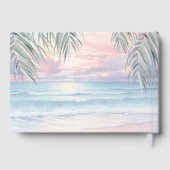 Watercolor On The Beach Wedding ゲストブック (裏面)