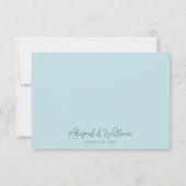 Watercolor On The Beach Wedding サンキューカード (裏面)