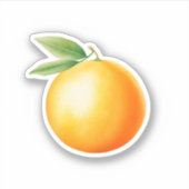 Watercolor Orange シール (正面)