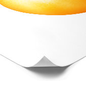 Watercolor Orange ポスター (角)