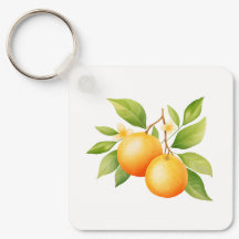 Watercolor Orange Flower