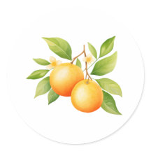 Watercolor Orange Flower